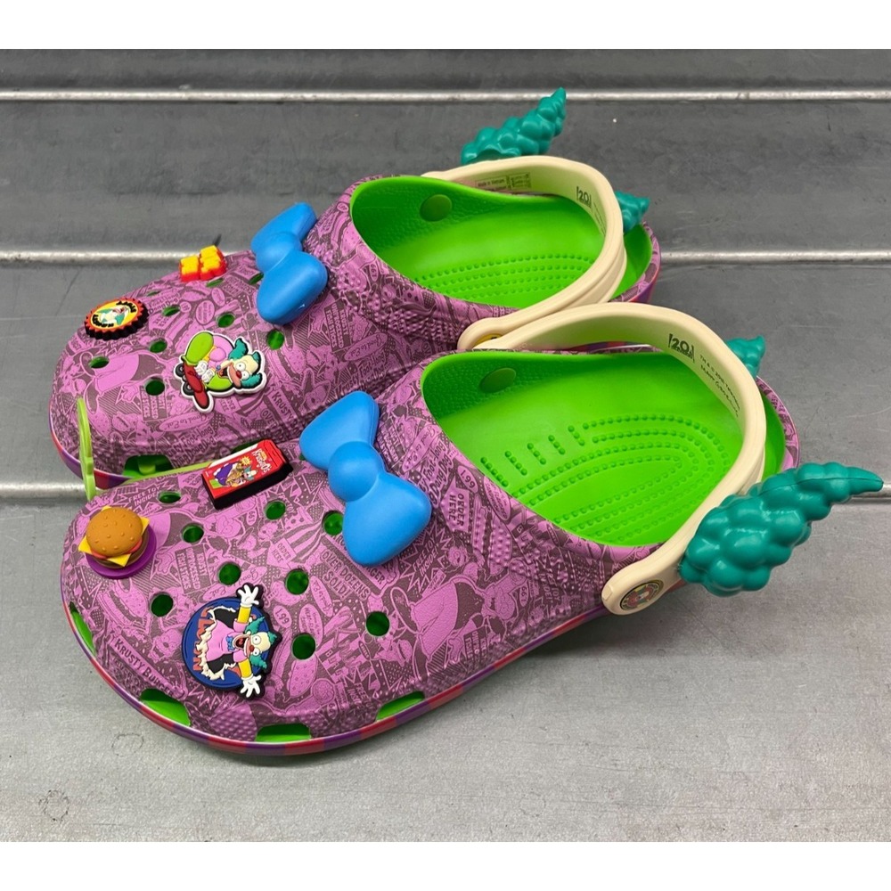 Crocs Simpsons Krusty The Clown Classic Clog Mens 8 Womens‎ 10 NWT